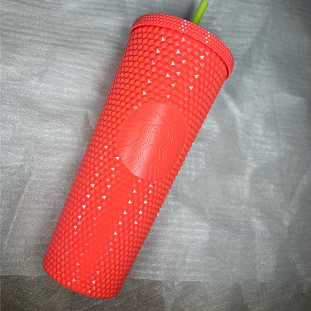 Starbucks studded tumbler cup limited edition venti coral